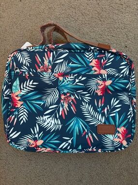 Bosidu Hanging Travel Toiletry Bag,Large Capacity (Palm Leaf) - Brand New NWT